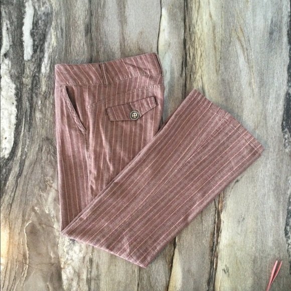 O'Neill Pants - O’NEILL Low Rise Striped Pants Wide Leg Flare Boot Cut 100% cotton size 1